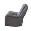 Canapé inclinable manuel et causeuse 2 pièces Clair, bois massif, tissu gris