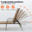 Ensemble de chaises longues d'extérieur en métal (ensemble de 4)-109048483