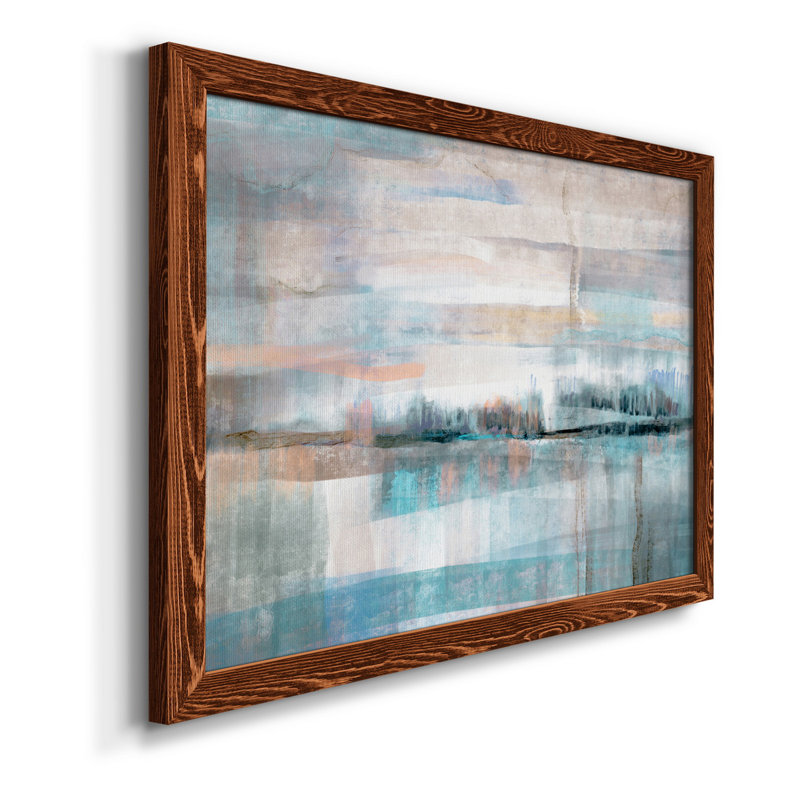 Pastel Valley - Peinture sur toile encadrée, H 31,5 po x l 23,5 po x P 1,5 po, Toile encadrée érable