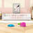 Twin Wooden Floor Bed With Guardrails And Slats-1281819639