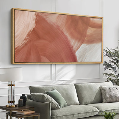 Abstract Swirls Terra Cotta Modern Art