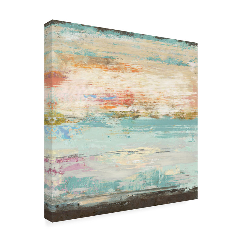 Art sur toile «Oasis» par Suzanne Nicoll, H 24 po x l 24 po x P 2 po