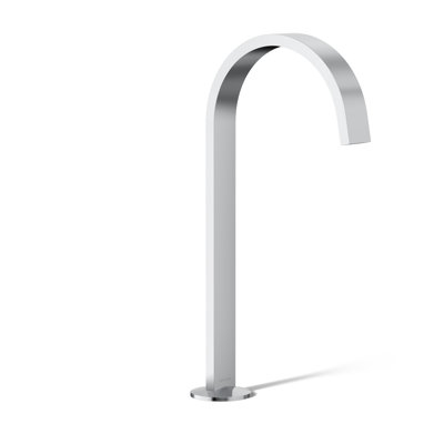 Components Bathroom Sink Spout With Ribbon Design
