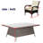 6 - Person Wicker Patio Dining Set with Rectangular Table , Cushions Included