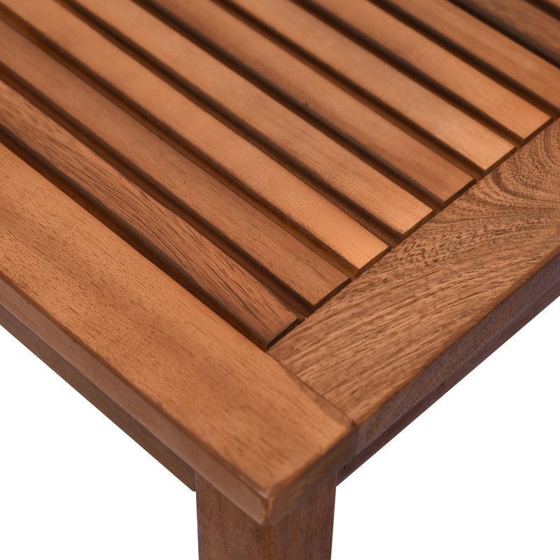 Square Teak Outdoor Side Table