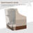 Outsunny Wooden Adirondack Rocking Chair Outdoor Lounge Chair Fire Pit Seating With Slatted Wooden Design, Fanned Back, & Classic Rustic Style For Patio, Backyard, Garden, Lawn, Gray