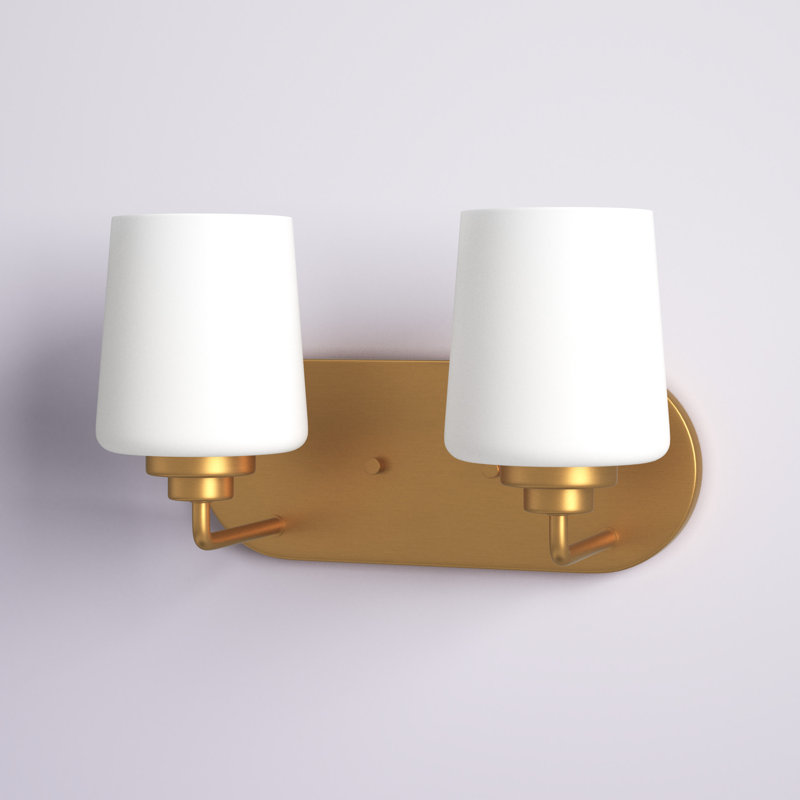 Windom 2 - Light Dimmable Vanity Light, Satin Brass, No