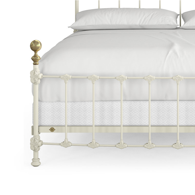 151 Palatial Bed | Complete Standard, King, Gloss Off-White