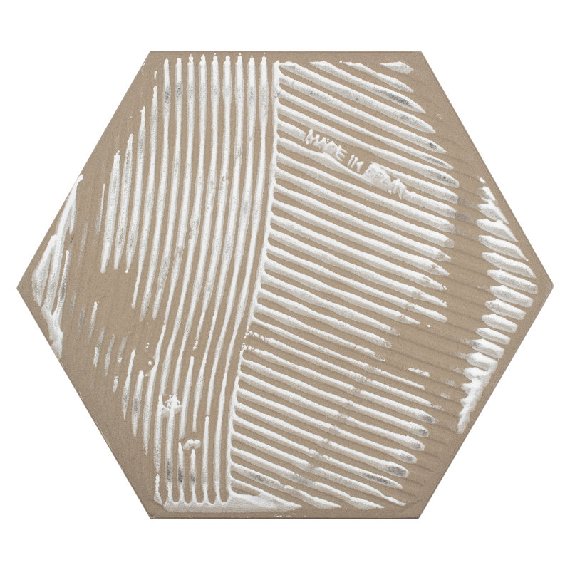 Timeless Hex Calacatta 8-5/8" x 9-7/8" Beveled Porcelain Patterned Wall & Floor Tile