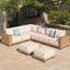
Ensemble de conversation modulaire pour patio avec coussins 8 personnes Delysa-131078903