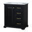 Meuble-lavabo 30 po avec cabinet de lavabo avec tiroirs, structure solide et panneau de fibres à densité moyenne-107087762