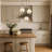 Adjustable Height 3 Lights Globe Cluster Pendant-344860662