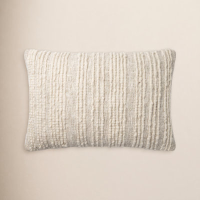 Sagitta Embroidered Wool Throw Pillow