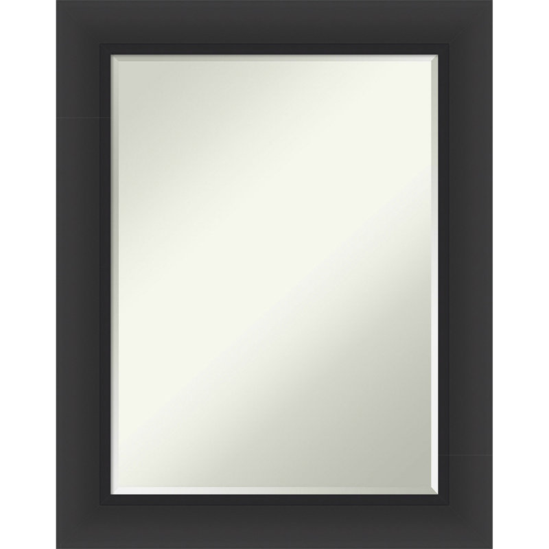 Miroir mural de salle de bain Sliped, Noir