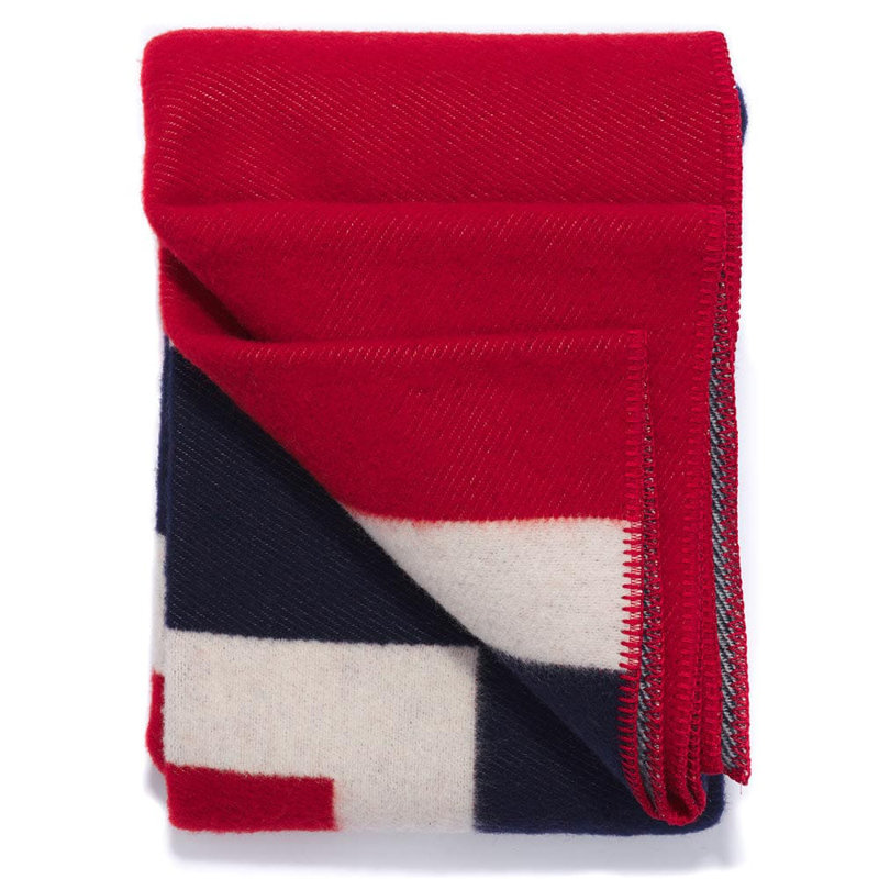 Norwegian Flag Wool Throw