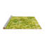 Tapis jaune tissé à la machine-40818576