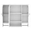 Armoire de salle de bain murale moderne 35 "x 28" avec miroir, armoire à pharmacie avec barre à serviettes, rangement spacieux pour salle de bain-989602531