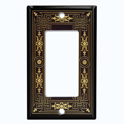 Patterned 1 - Gang Toggle Light Switch Standard Wall Plate