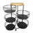 VIP Metal 32 in. Black Rolling Wire Frame Organizer