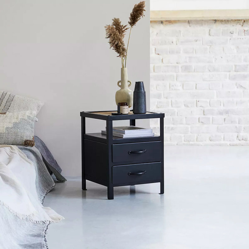 Warran 35cm W Iron Bedside Table