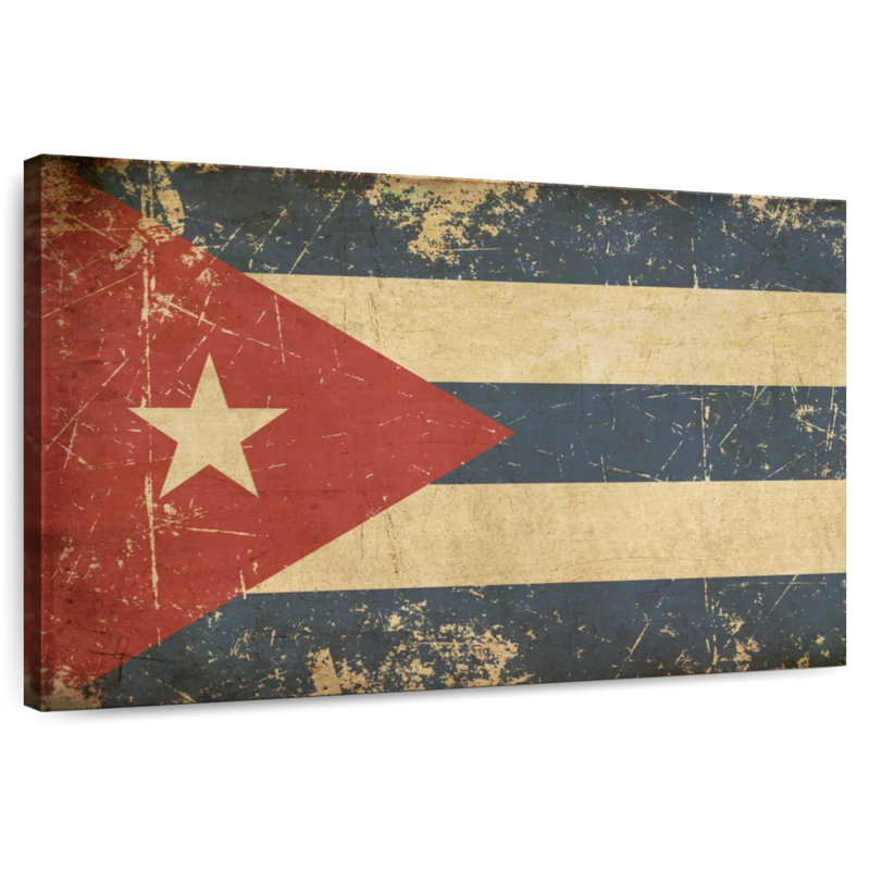 Borges Cuba Flag, 32" H x 48" W