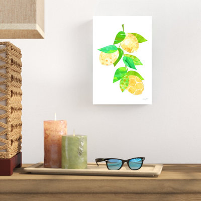 «Summer Lemons II» par Courtney Prahl - peinture sur toile tendue
