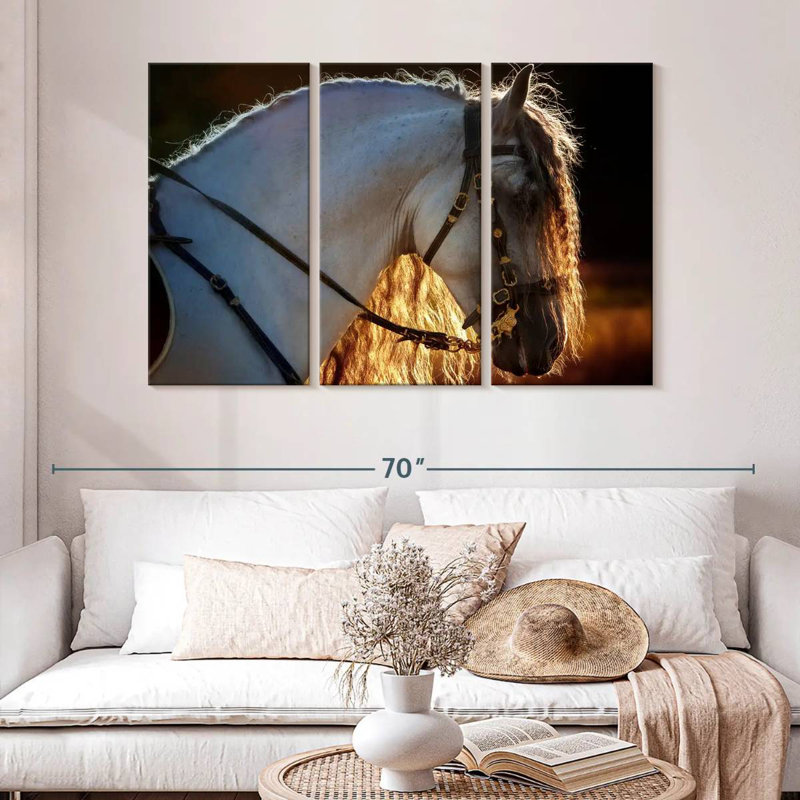 Brampt Andalusian Stallion, 32" H x 50" W