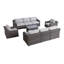Ensemble de conversation pour 8 personnes avec coussins Menkar Wicker