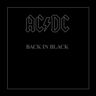 Affiche AC-DC Back in Black 12 x 12