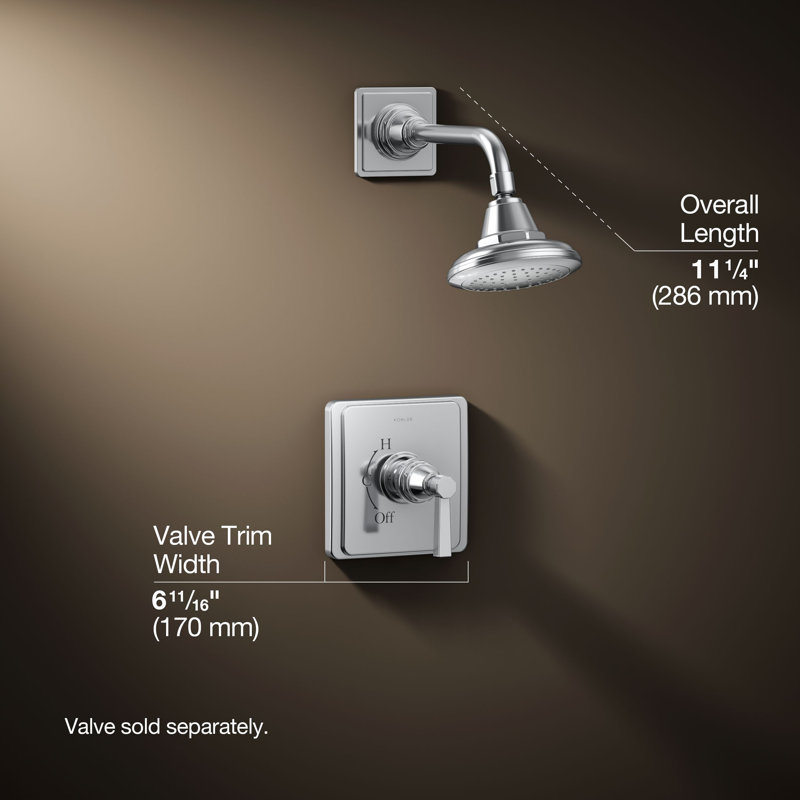 Pinstripe® Shower Faucet, Polished Chrome
