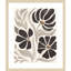 «Modern Petals II Neutral» par Véronique Charron, reproduction d'art encadrée sur bois-100672777