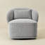 Fauteuil demi-tonneau pivotant à boucle large de 33 po Queensland-1467793736