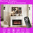 Modern 30-Inch Electric Fireplace With Remote