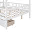 Wooden House Bed with Two Drawers