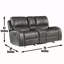 Causeuse inclinable manuelle Keily - Gris