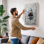 Shark Breaks Through Modern - Wrapped Canvas-1927947471-1927947510