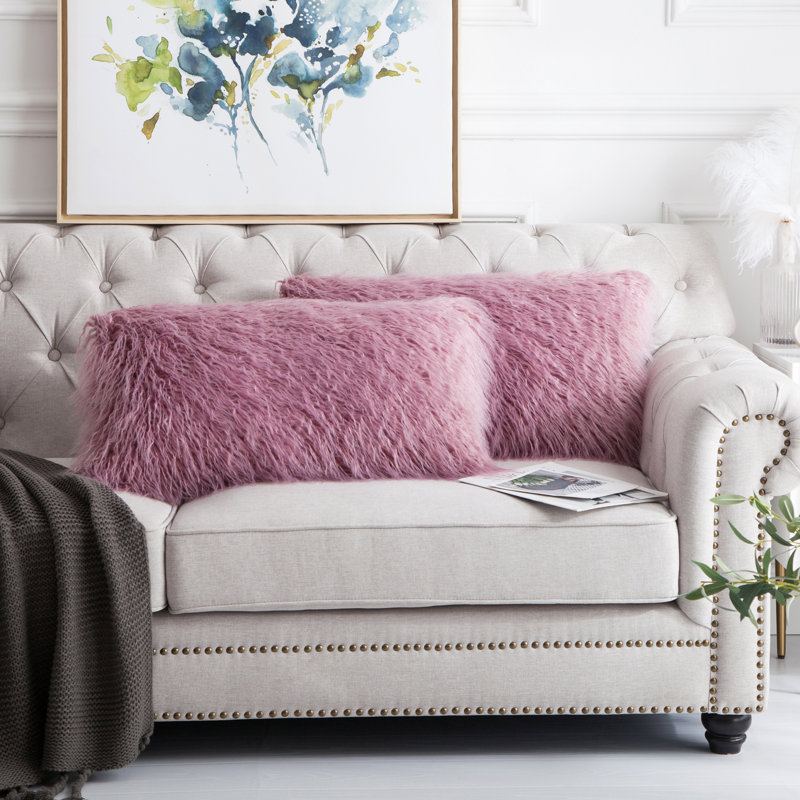 Housse de coussin Mongolian, Lilas