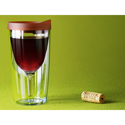 Addcore 8428.45 mL Double Wall Insulated Plastic Wine Tumbler with