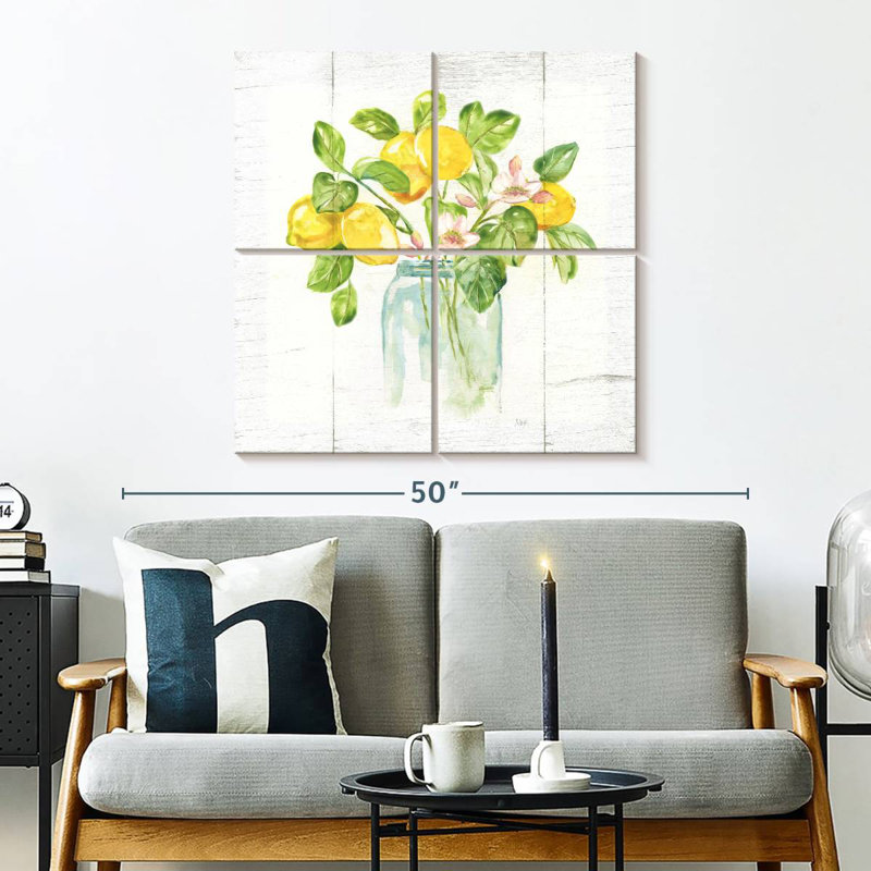 Yarlin Lemon Branches I, 32" H x 32" W