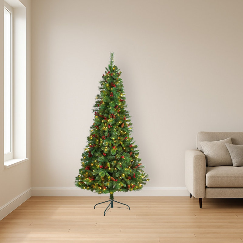 Flat Back Montreal Pine Artificial Christmas Tree
