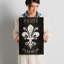 «Refurbished Fleur de Lis» par Wild Apple Portfolio - reproduction d'art textuel sur toile-19071797-74271610-74271616