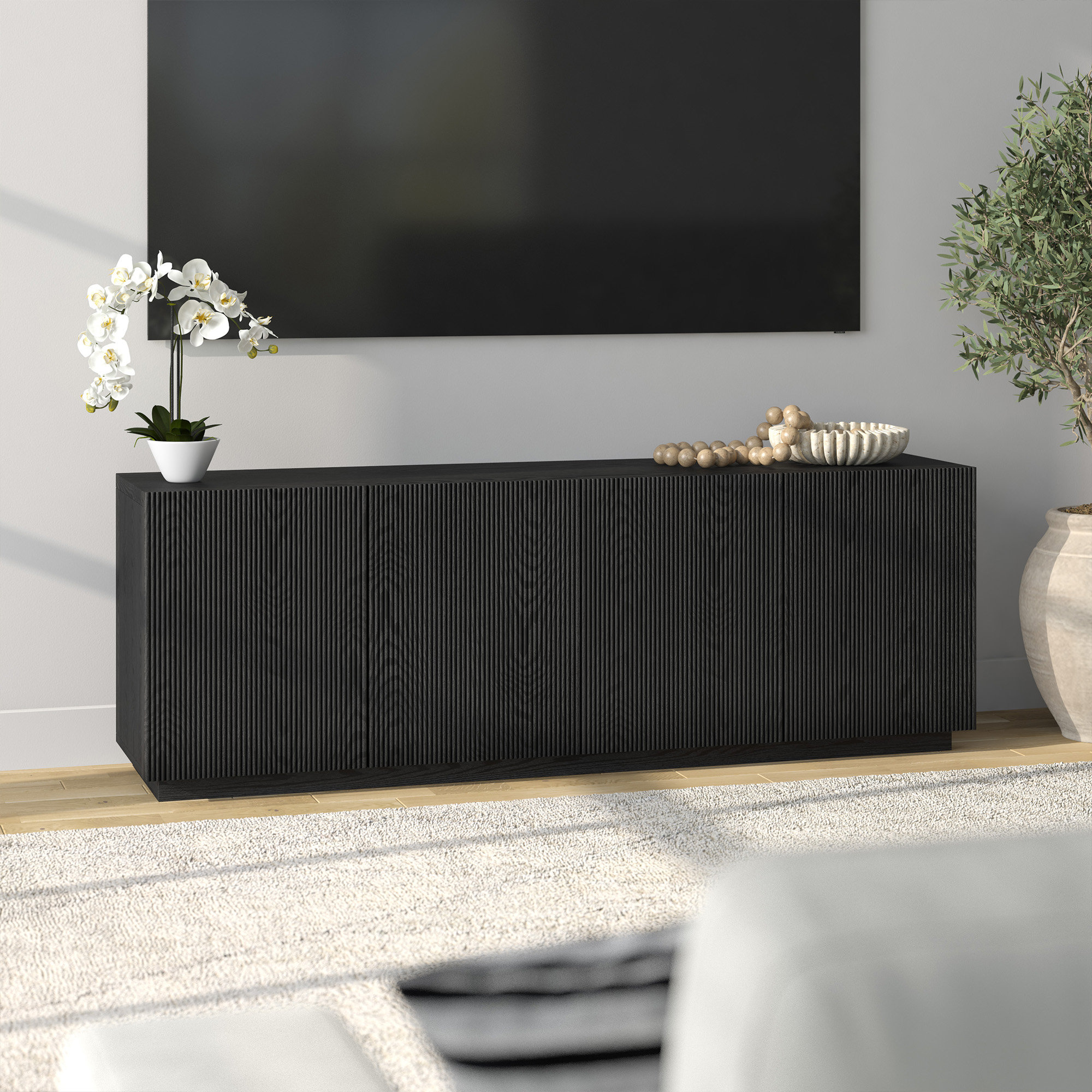 Latitude Run® Halifax Rectangular TV Stand for TV's up to 75" | Wayfair