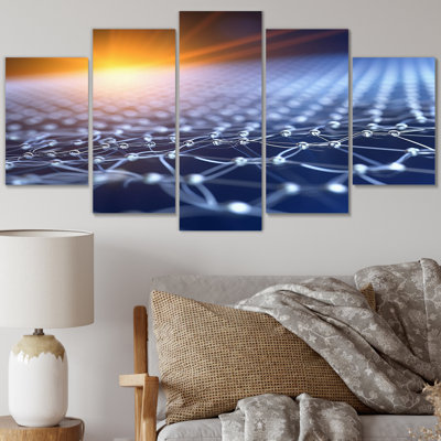 Abstract Light Infinity Matrix I - Fractals Canvas Print - 5 Panels
