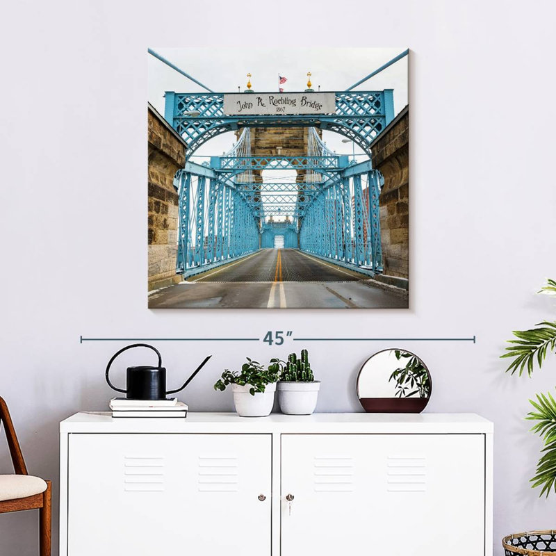 Pont suspendu Lilie John Roebler, H 30 po x l 30 po