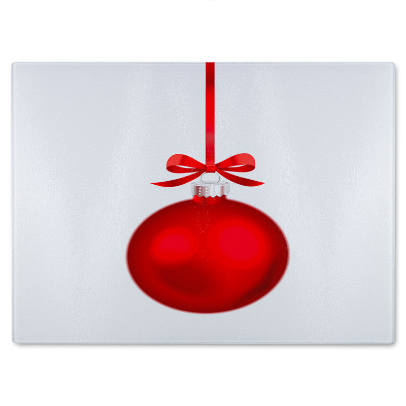 Christmas Ornament Dining Glass Chopping Board