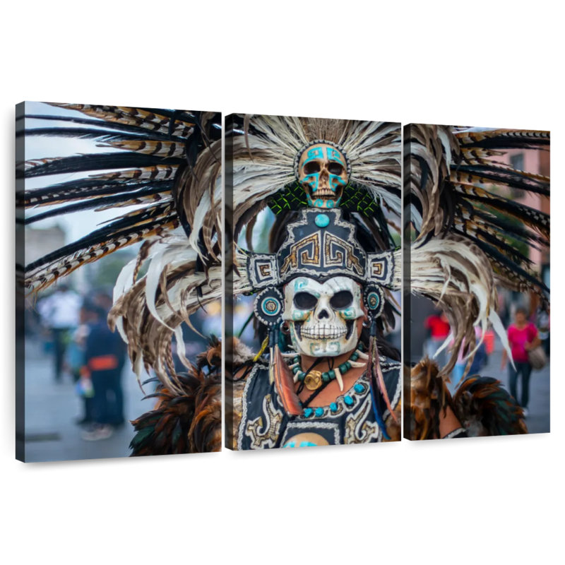 Kerner Pre-Hispanic Mask, 28" H x 45" W