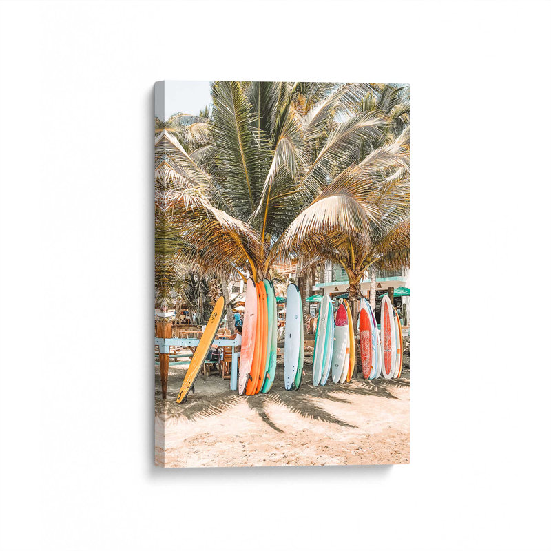 Surf's Paradise, reproduction sur toile, H 12 po x l 8 po x P 1,25 po, Toile tendue