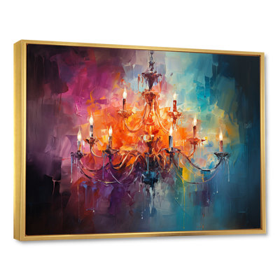 Pink Baroque Luminary Chandelier Radiance - Chandelier Wall Art