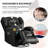 Vegan Leather Power Swivel Rocker Recliner Chair Home Theater Seating with LED Light and Cup Holder-847206143
