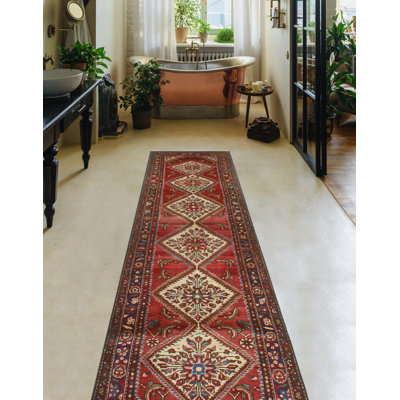 Destane One-of-a-Kind 3'1" X 11'7" 1980s Runner Wool Area Rug
